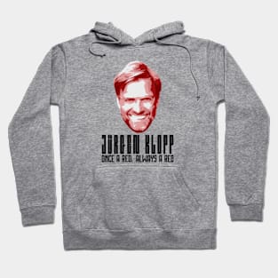 Jurgen Klopp a RED Liverpool FC bk Hoodie